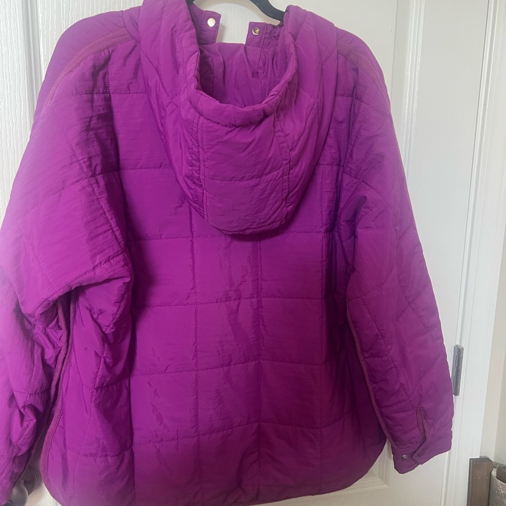 Source Unknown Purple Puffer Jacket - image 2